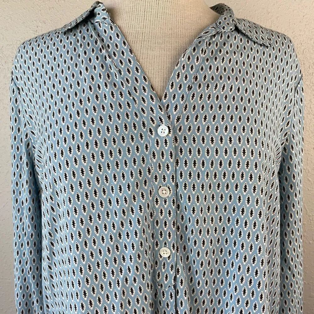 J. Jill Button Down Top Size M Petite EUC - Picture 2 of 9